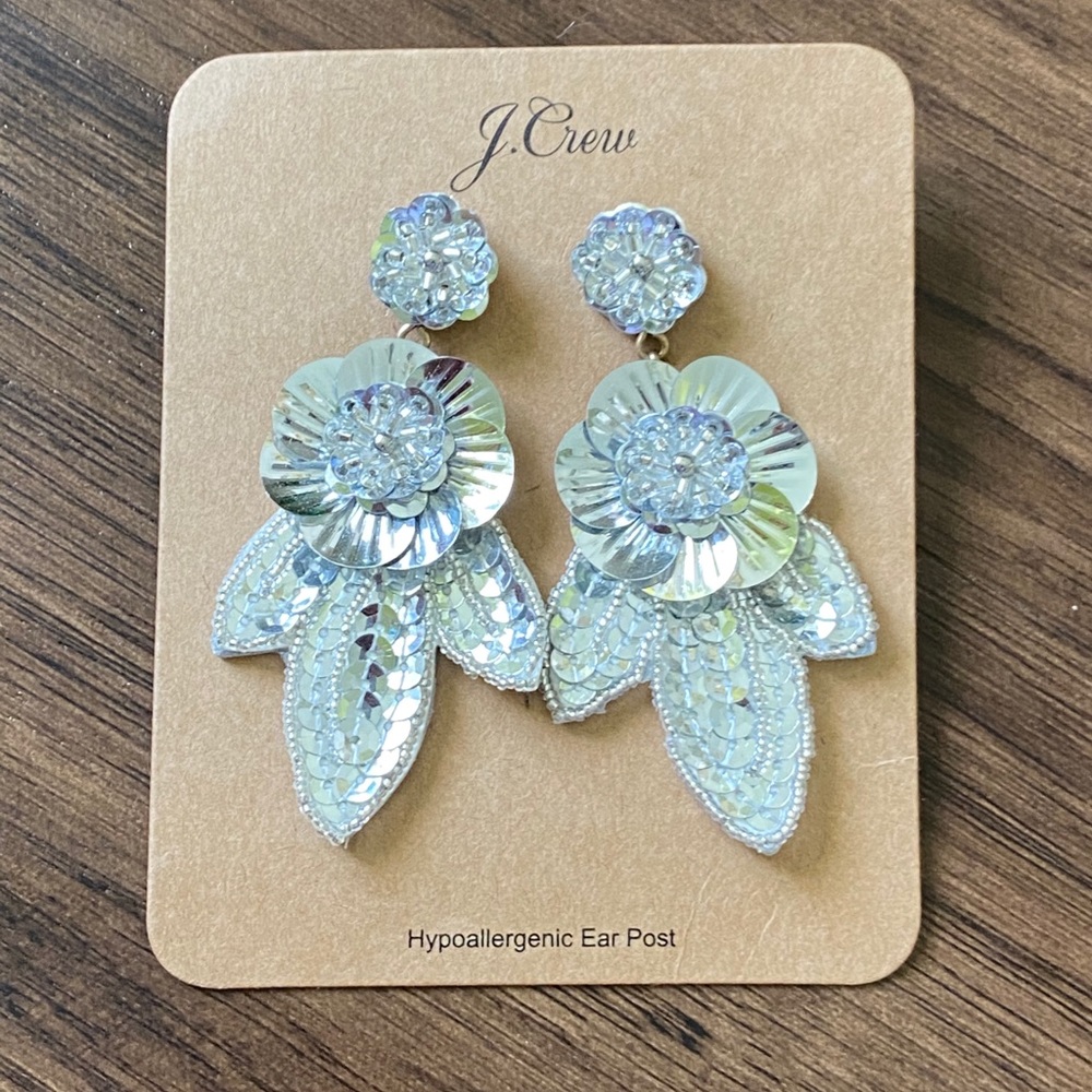 J.crew bead and sequin earring - Picture 6 of 8